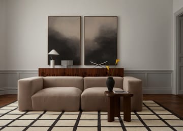 애비뉴 체크드 본 울 러그 - Bone White, 200x300 cm - Layered | 레이어드