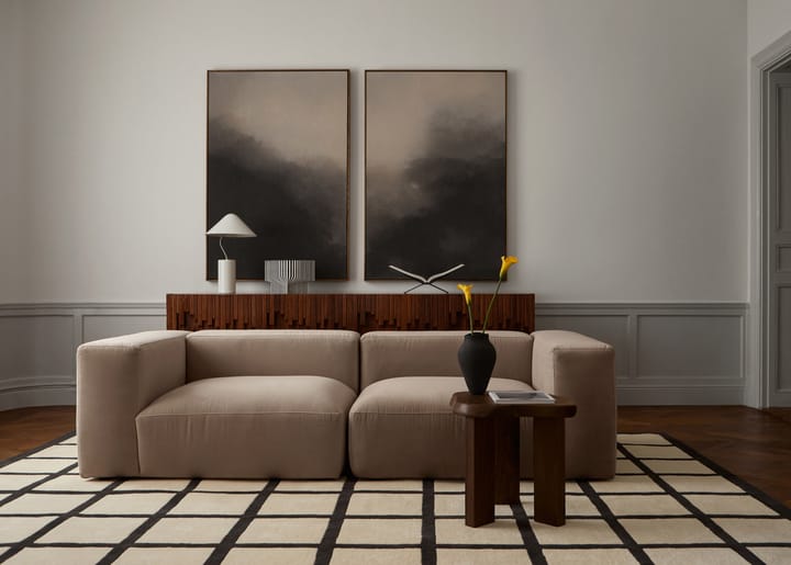 애비뉴 체크드 본 울 러그, Bone White, 200x300 cm Layered | 레이어드