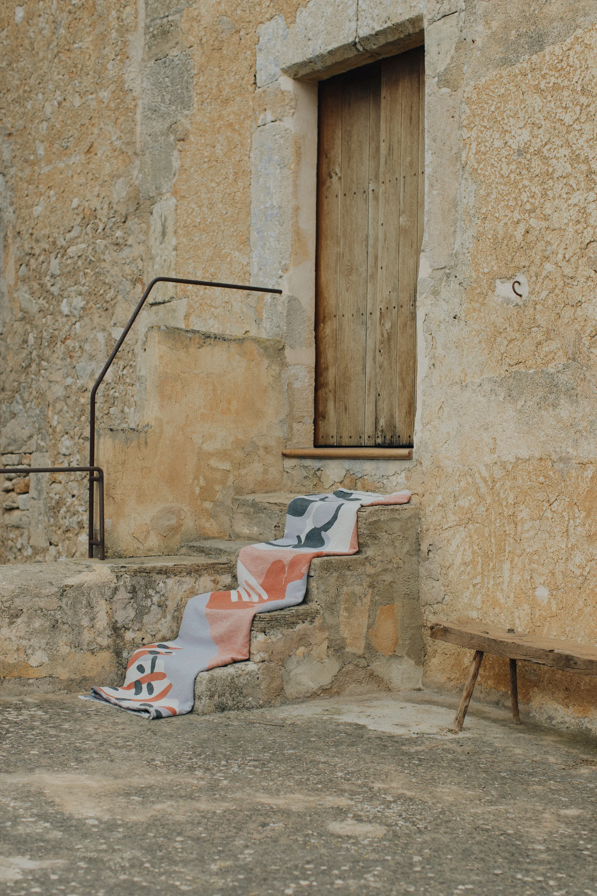 Boqueron 코튼 스로우 130x220 cm, Red Layered | 레이어드