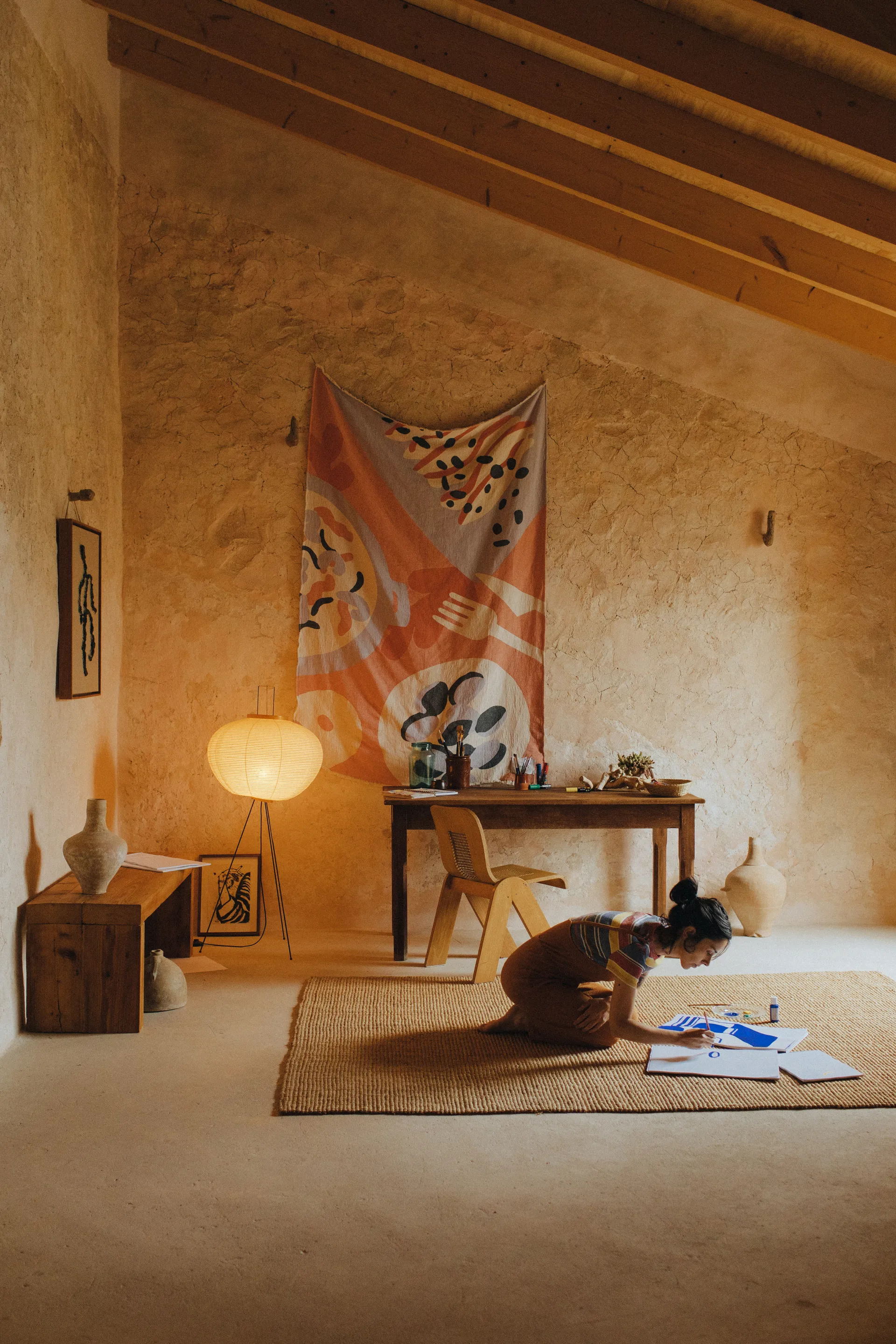 Boqueron 코튼 스로우 130x220 cm, Red Layered | 레이어드