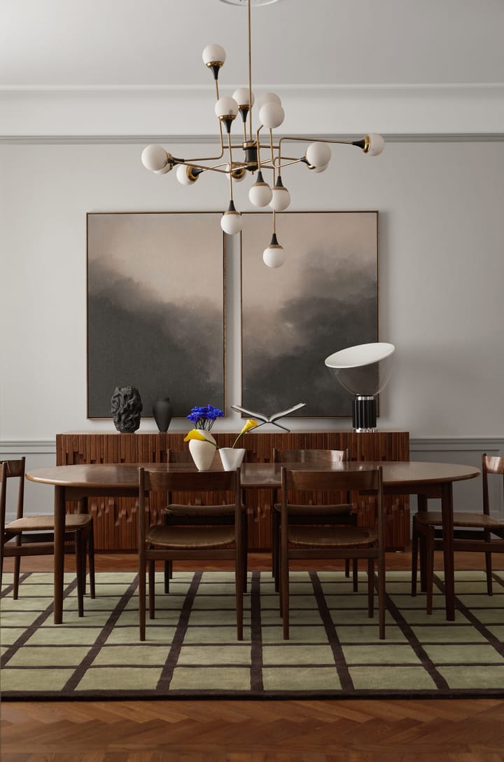 애비뉴 체크드 본 울 러그, Olive. 300x400 cm Layered | 레이어드