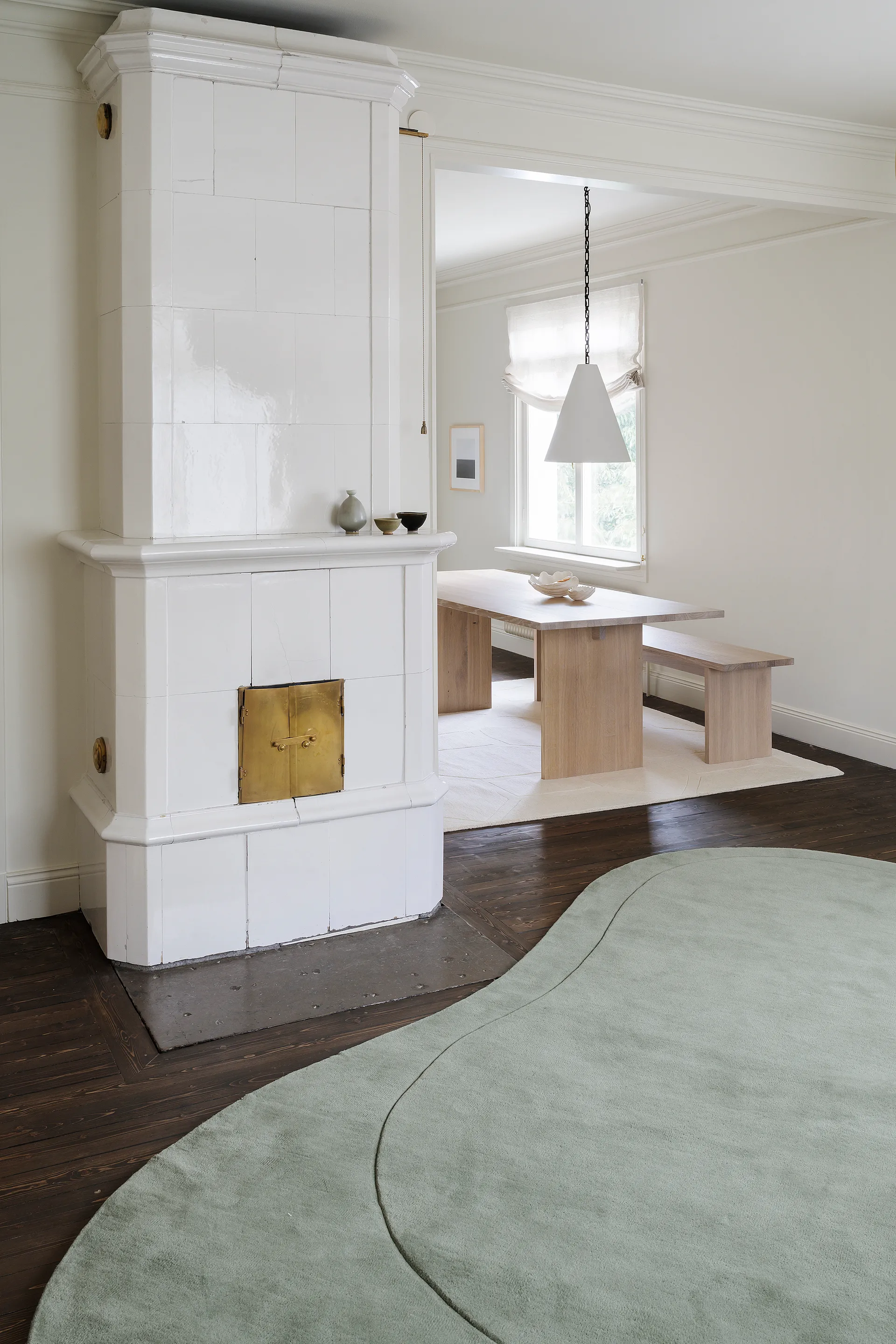 Residue 울 러그, Sage. 180x270 cm Layered | 레이어드