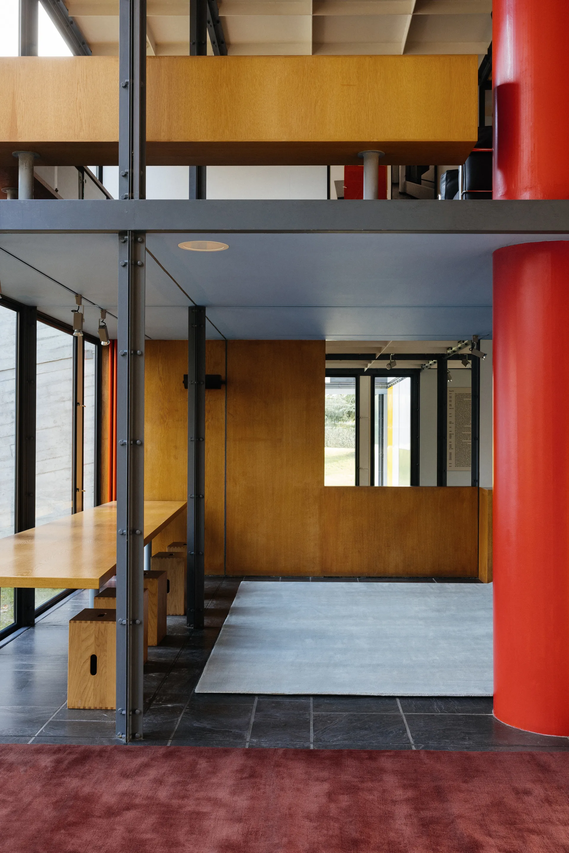 솔리드 울 울 러그, Ruby red, 200x300 cm Layered | 레이어드