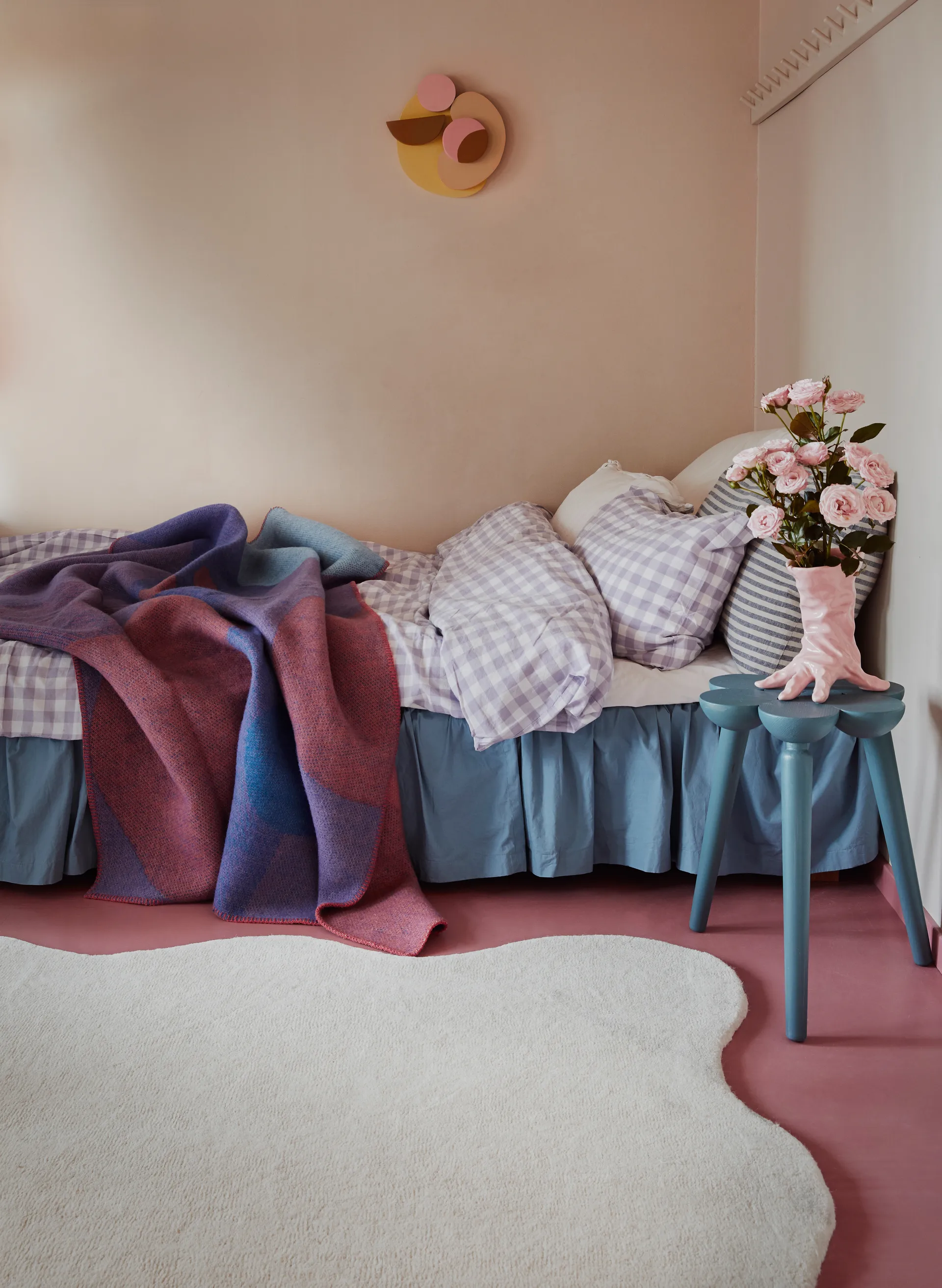 Scallop 울 러그 180x270 cm, Bone white Layered | 레이어드