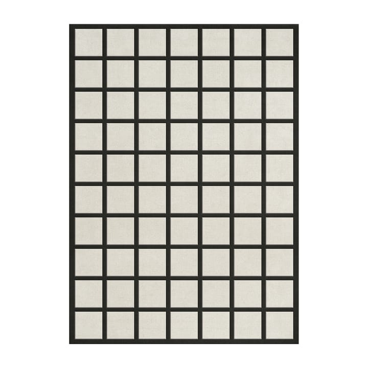 에비뉴 체크드 본 울 러그 - White. 250x350 cm - Layered | 레이어드