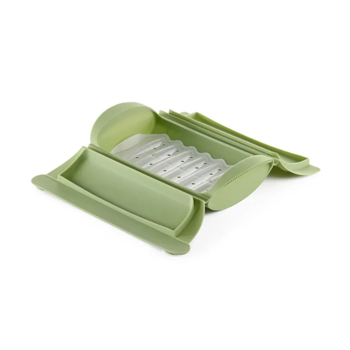 Lékué 스티머 - Green, with tray, 2-pack - Lékué