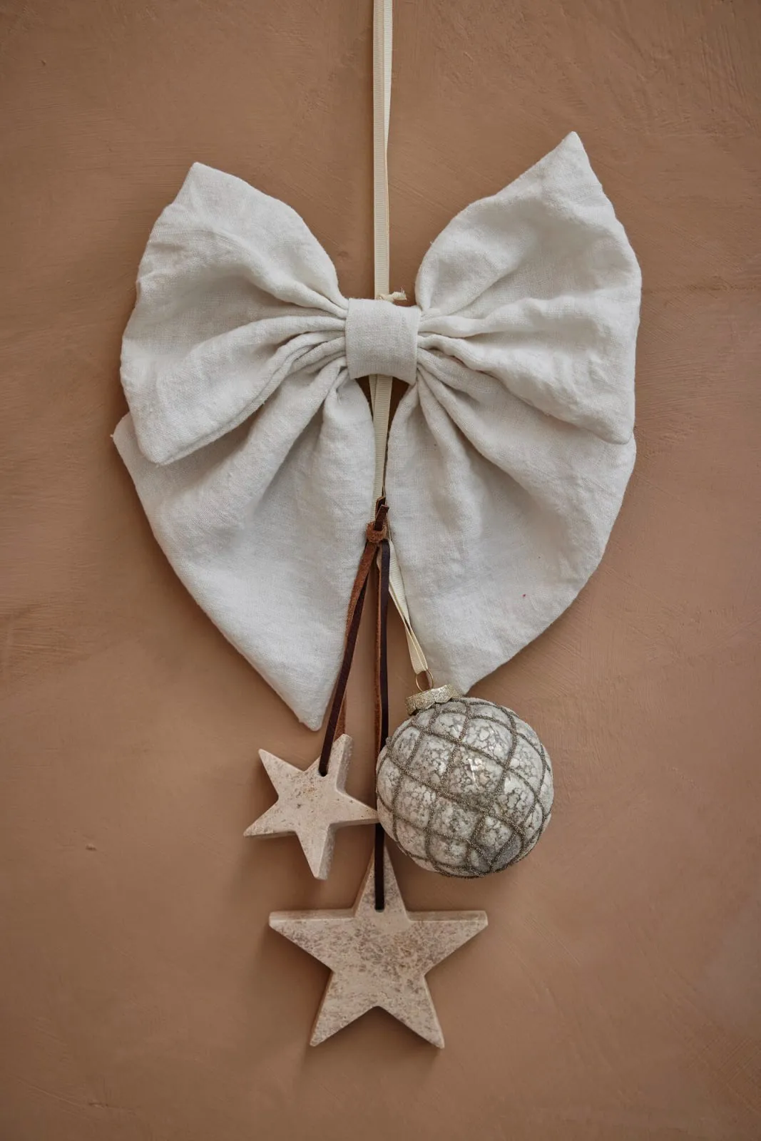 엘리나 크리스마스 장식 별 10 cm, 린넨 Lene Bjerre | 르네 비에르