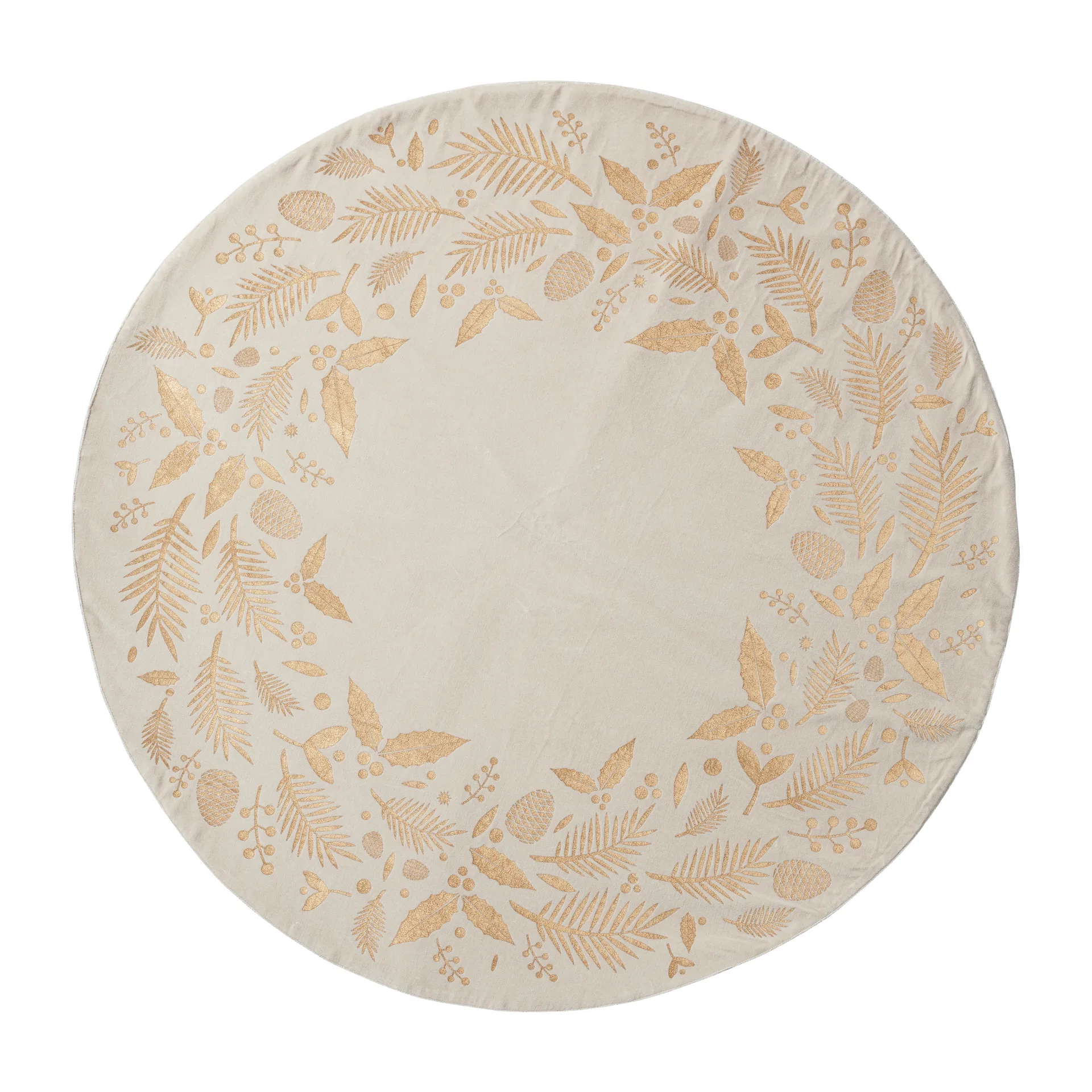 크리스티 크리스마스 트리 러그 Ø110 cm, linen-light gold Lene Bjerre | 르네 비에르