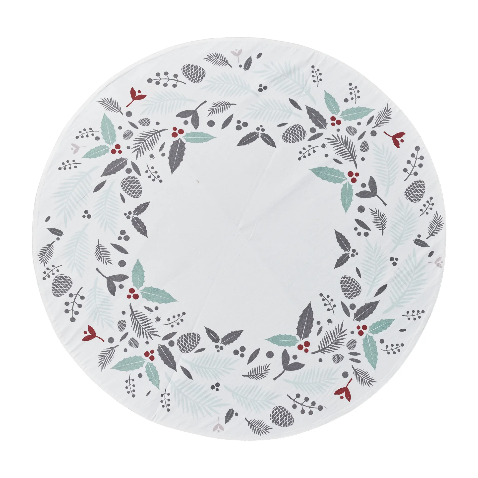 크리스티비아 크리스마스 트리 러그 Ø110 cm, white-multi Lene Bjerre | 르네 비에르