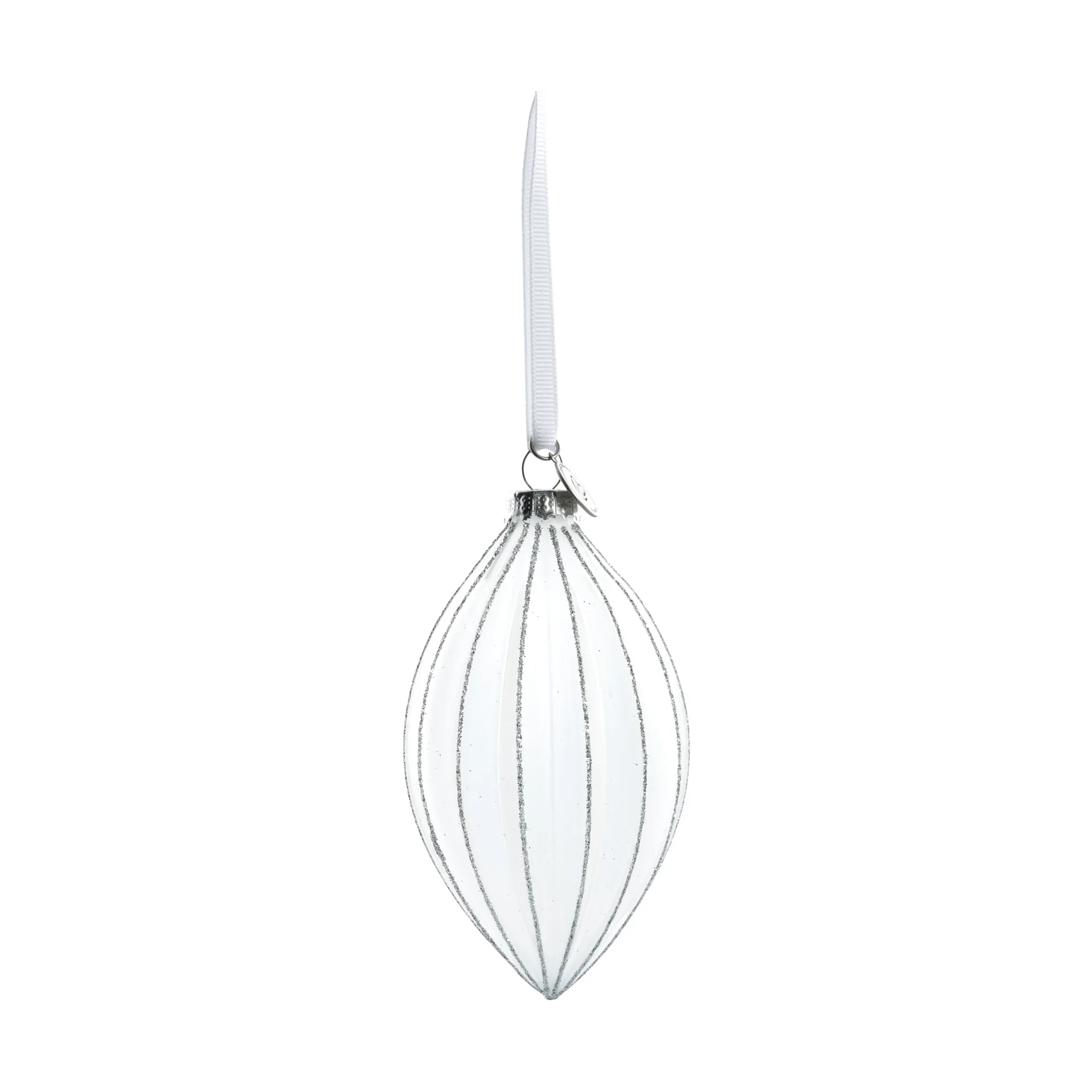 나비나 크리스마스 바우블 12 cm, White-Silver Lene Bjerre | 르네 비에르
