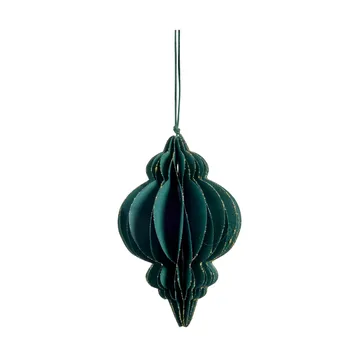 파피아 크리스마스 장식 12 cm - 다크 그린, 길쭉한 - Lene Bjerre | 르네 비에르