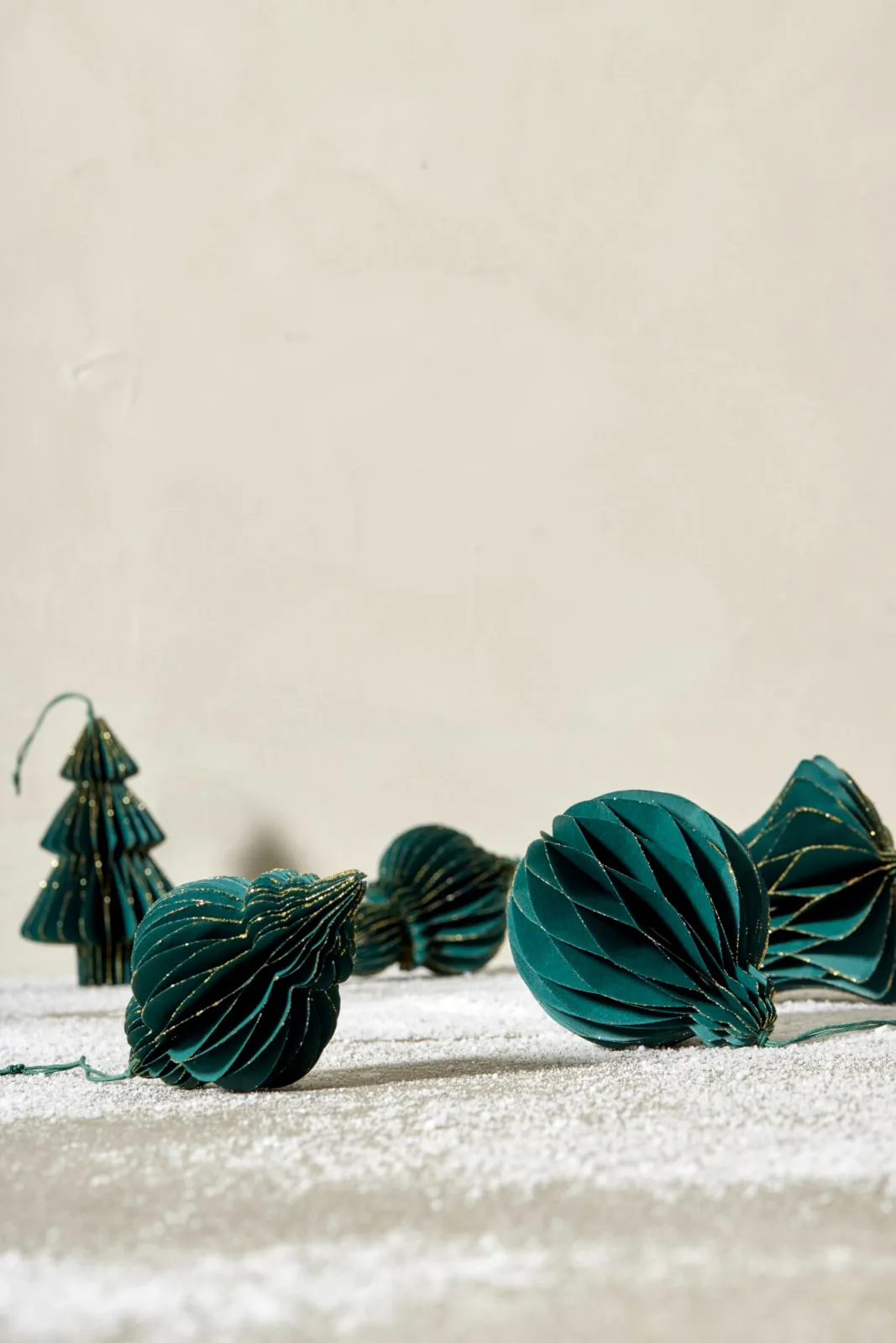 파피아 크리스마스 장식 12 cm, 다크 그린, 길쭉한 Lene Bjerre | 르네 비에르