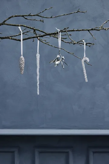 '크리스텔레 크리스마스 장식 13.5 cm' - 화이트 - Lene Bjerre | 르네 비에르