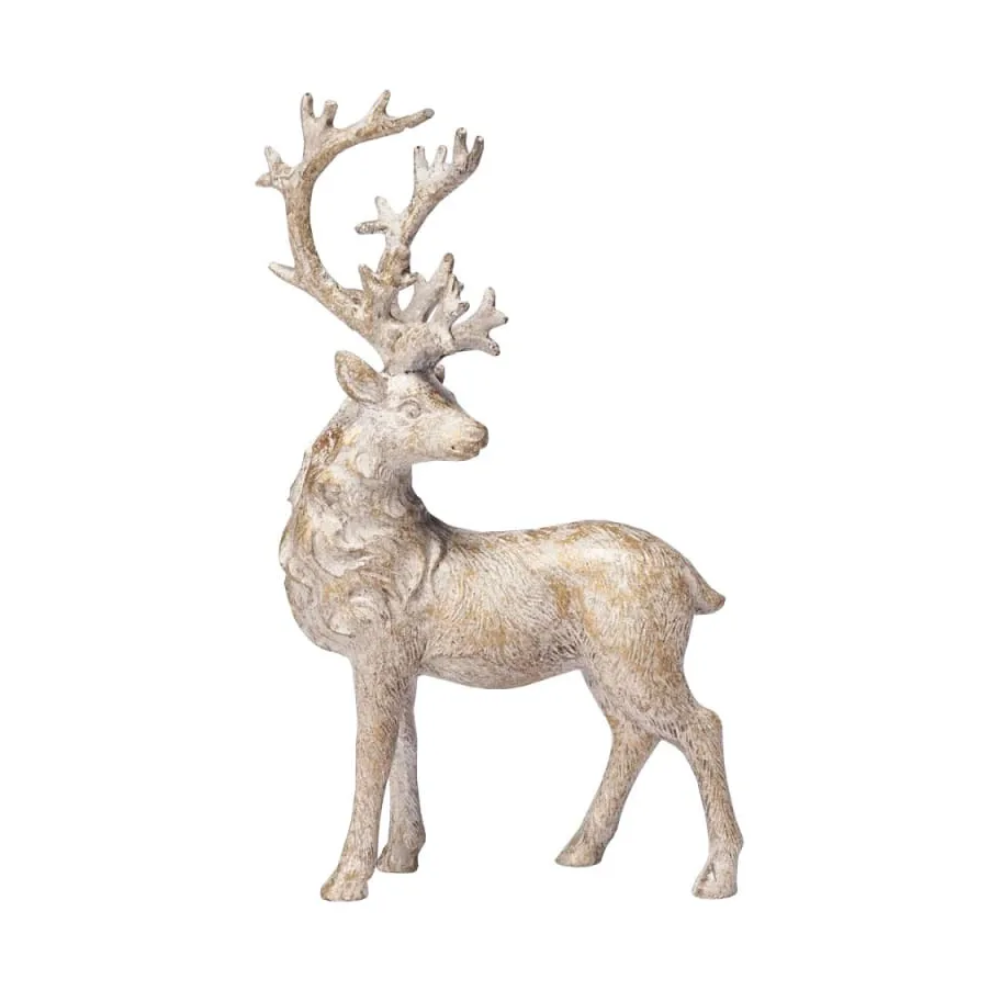세라피나 사슴 14x7.5 cm, 앤틱 골드 촛불 Lene Bjerre | 르네 비에르
