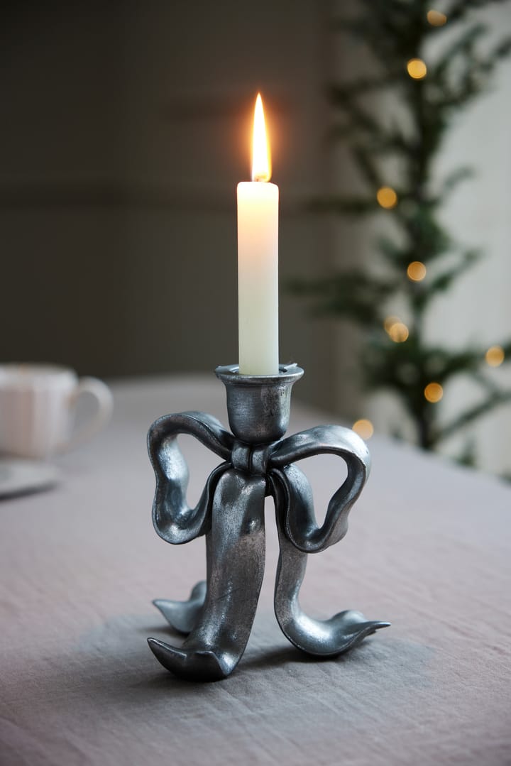 세라피나 리본 캔들 홀더 19.7 cm, Antique silver Lene Bjerre | 르네 비에르