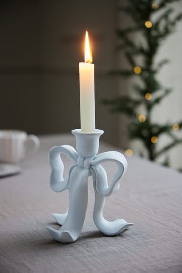 세라피나 리본 캔들 홀더 19.7 cm - White - Lene Bjerre | 르네 비에르