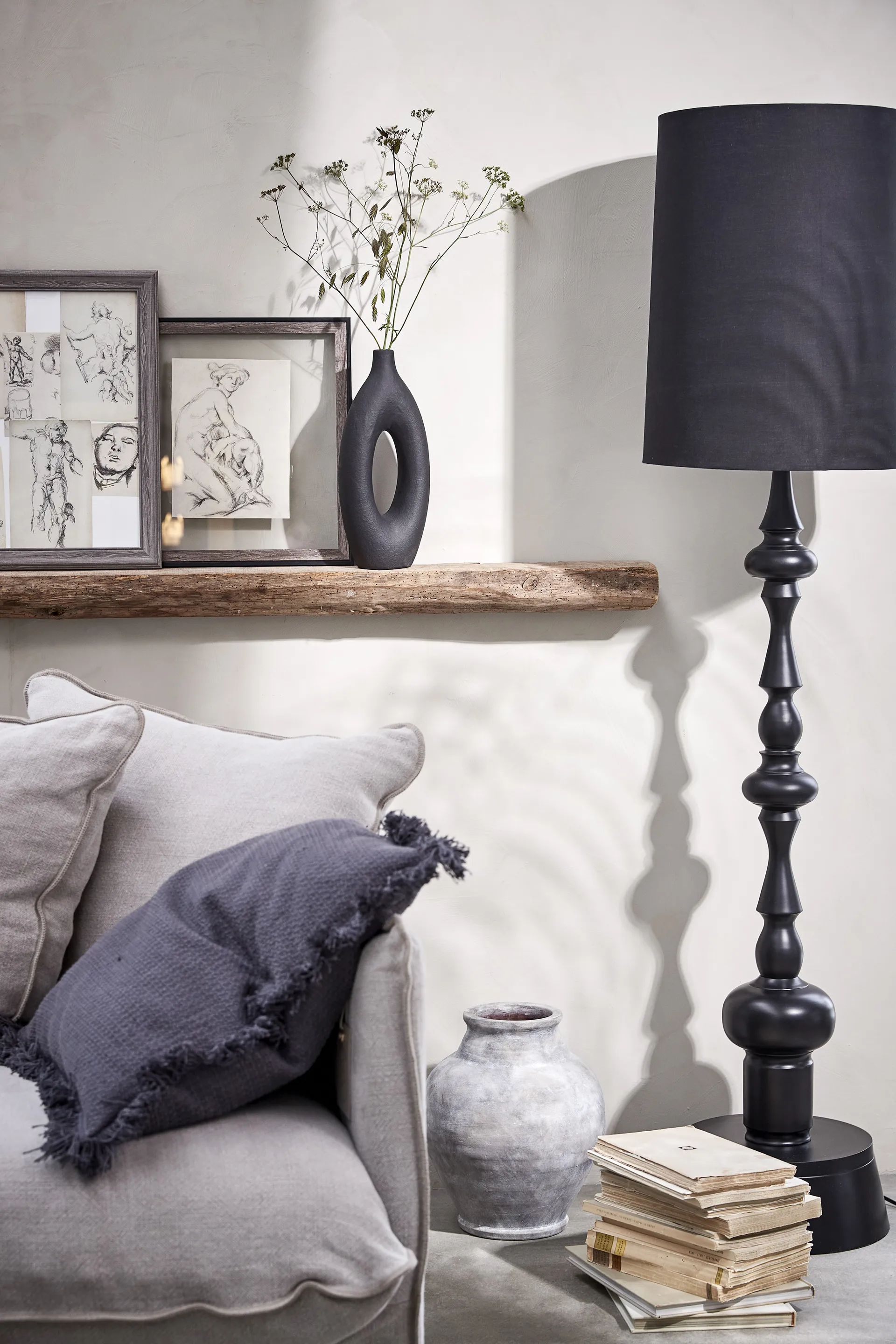 안나 화병 33 cm, Antique grey Lene Bjerre | 르네 비에르
