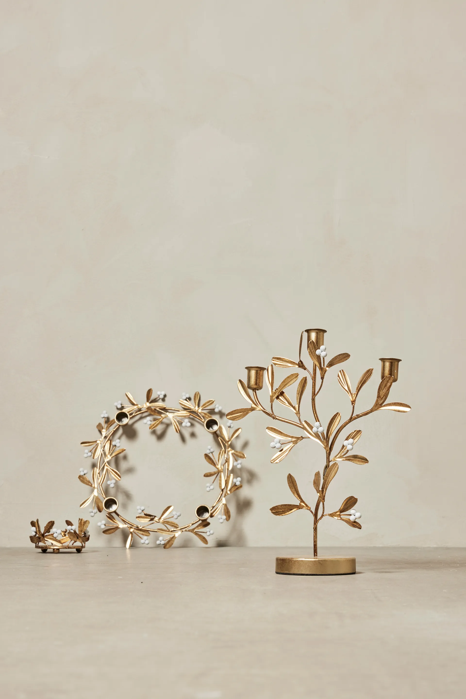 미시아 캔들 스틱 34 cm, Light gold Lene Bjerre | 르네 비에르