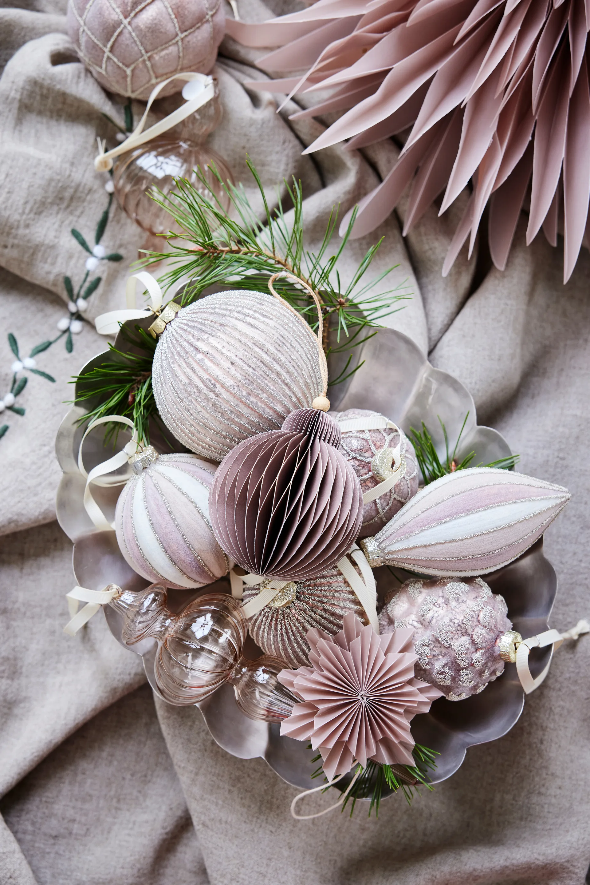 팔리시아 장식 별 Ø40 cm, Dark rose Lene Bjerre | 르네 비에르