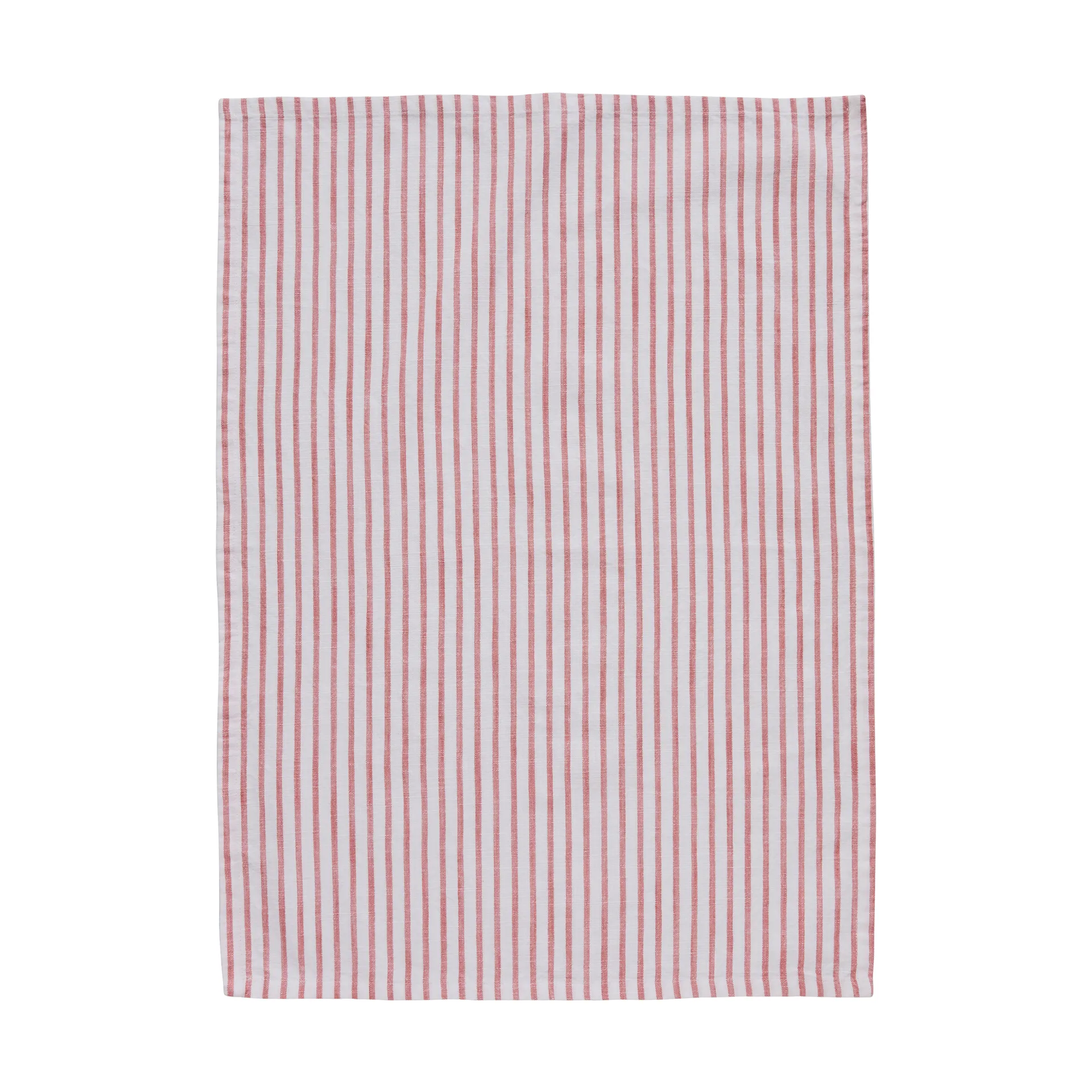 올리비아 주방 타월 내로우 스트라이프 50x70 cm, Off white-dark coral Lene Bjerre | 르네 비에르