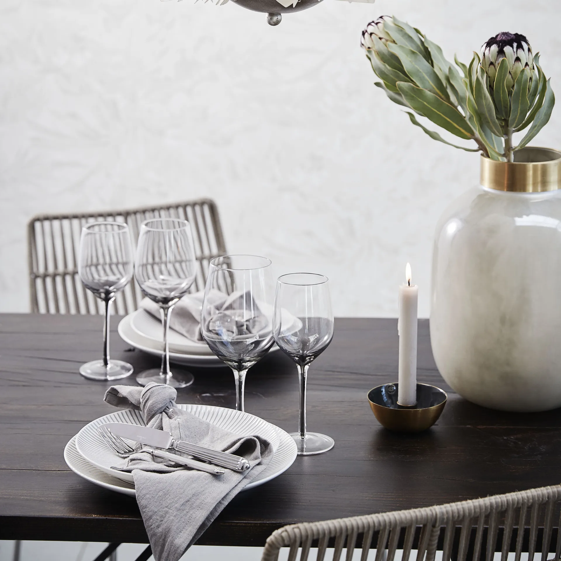 빅토린 진 글라스 65 cl, smoke Lene Bjerre | 르네 비에르