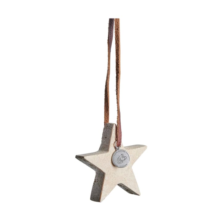 엘리나 크리스마스 장식 별 6.5 cm, 리넨 (Linen) Lene Bjerre | 르네 비에르