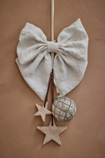 엘리나 크리스마스 장식 별 6.5 cm - 리넨 (Linen) - Lene Bjerre | 르네 비에르