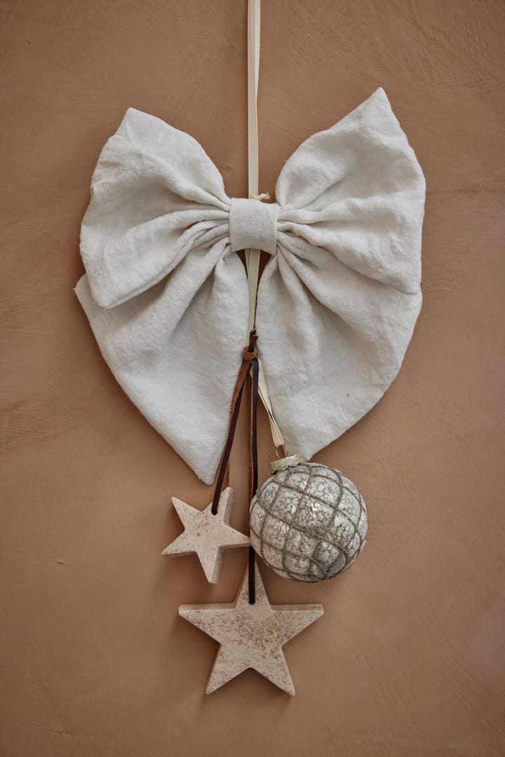 엘리나 크리스마스 장식 별 6.5 cm, 리넨 (Linen) Lene Bjerre | 르네 비에르