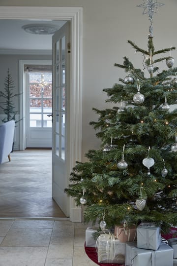 카델리아 크리스마스 바우블 Ø8 cm - Silver - Lene Bjerre | 르네 비에르