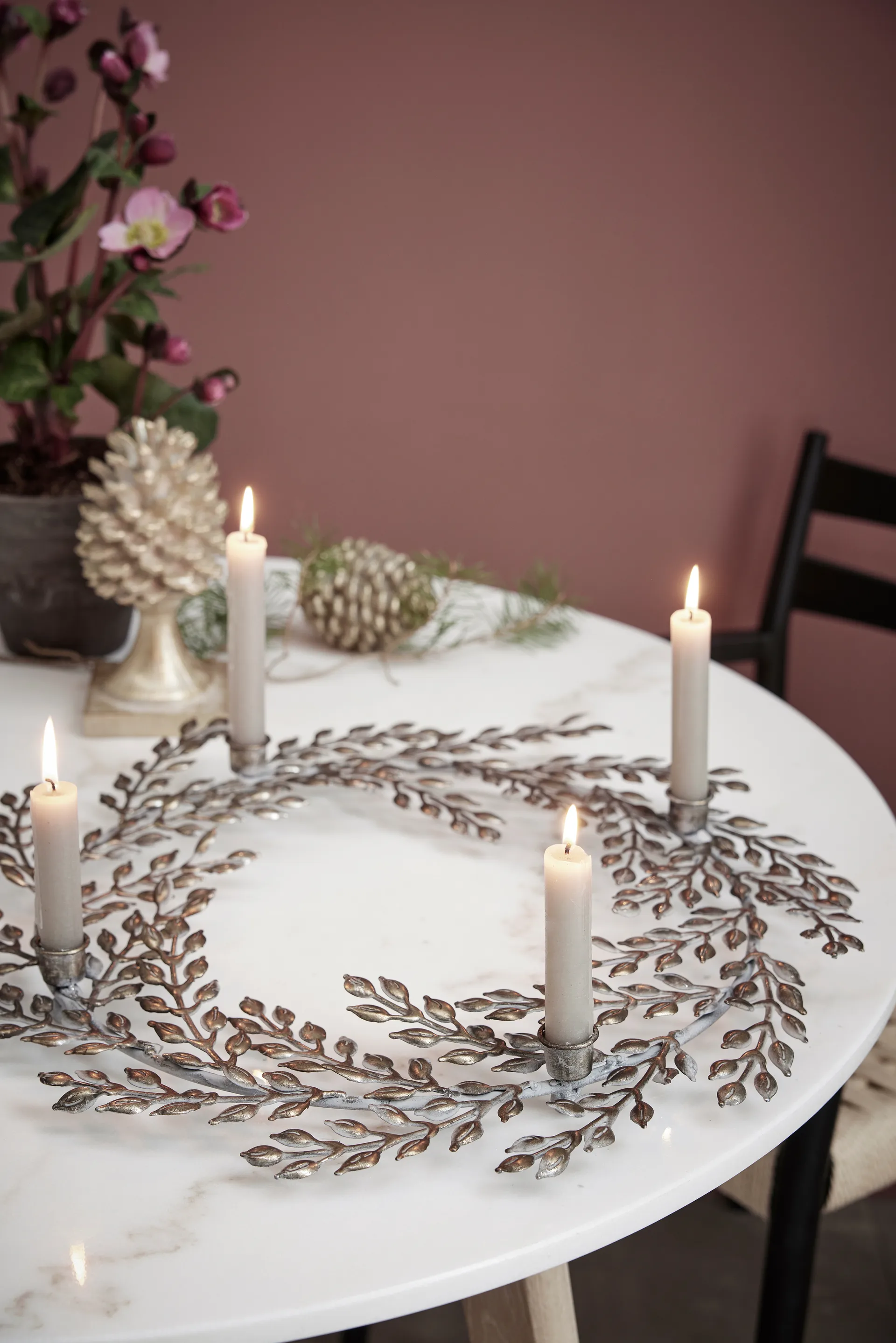 세라피나 솔방울 장식 8.3 cm, Light gold Lene Bjerre | 르네 비에르