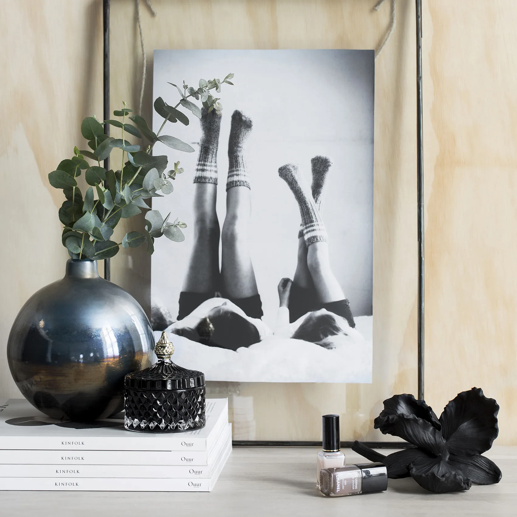 미야 덮개 있는 보관병 Ø8.5 cm, Blue Lene Bjerre | 르네 비에르