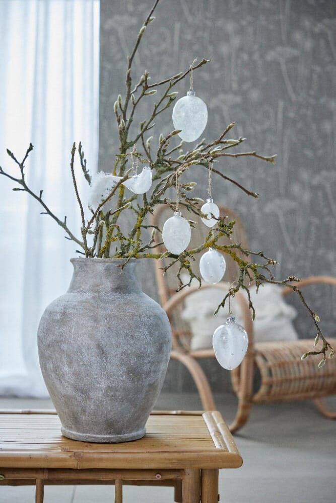 Estoe 행잉 이스터 장식 8.8 cm, Clear-white Lene Bjerre | 르네 비에르