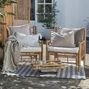 Monille 쿠션 50x50 cm - Silver grey - Lene Bjerre | 르네 비에르