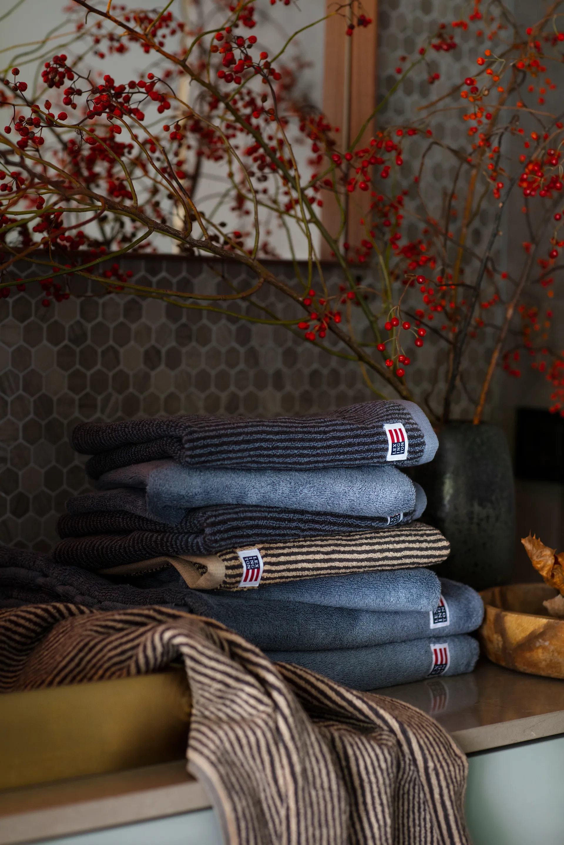 아이콘스 오리지널 목욕 타올 100x150 cm, Steel Blue Lexington | 렉싱턴