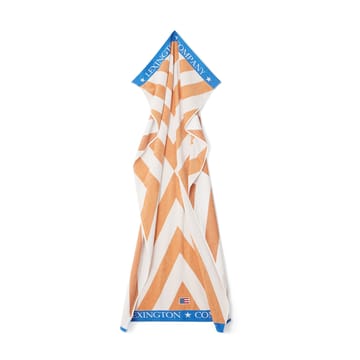 그래픽  코튼 벨루어 비치 타월 100x180 cm - Beige-white-blue - Lexington | 렉싱턴