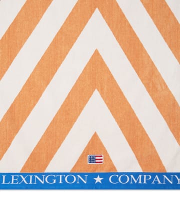 그래픽  코튼 벨루어 비치 타월 100x180 cm - Beige-white-blue - Lexington | 렉싱턴