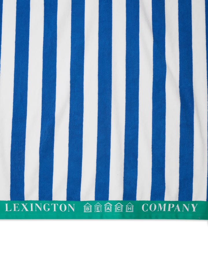 스트라이프 코튼 테리 비치 타월 100x180 cm - Blue-white-green - Lexington | 렉싱턴