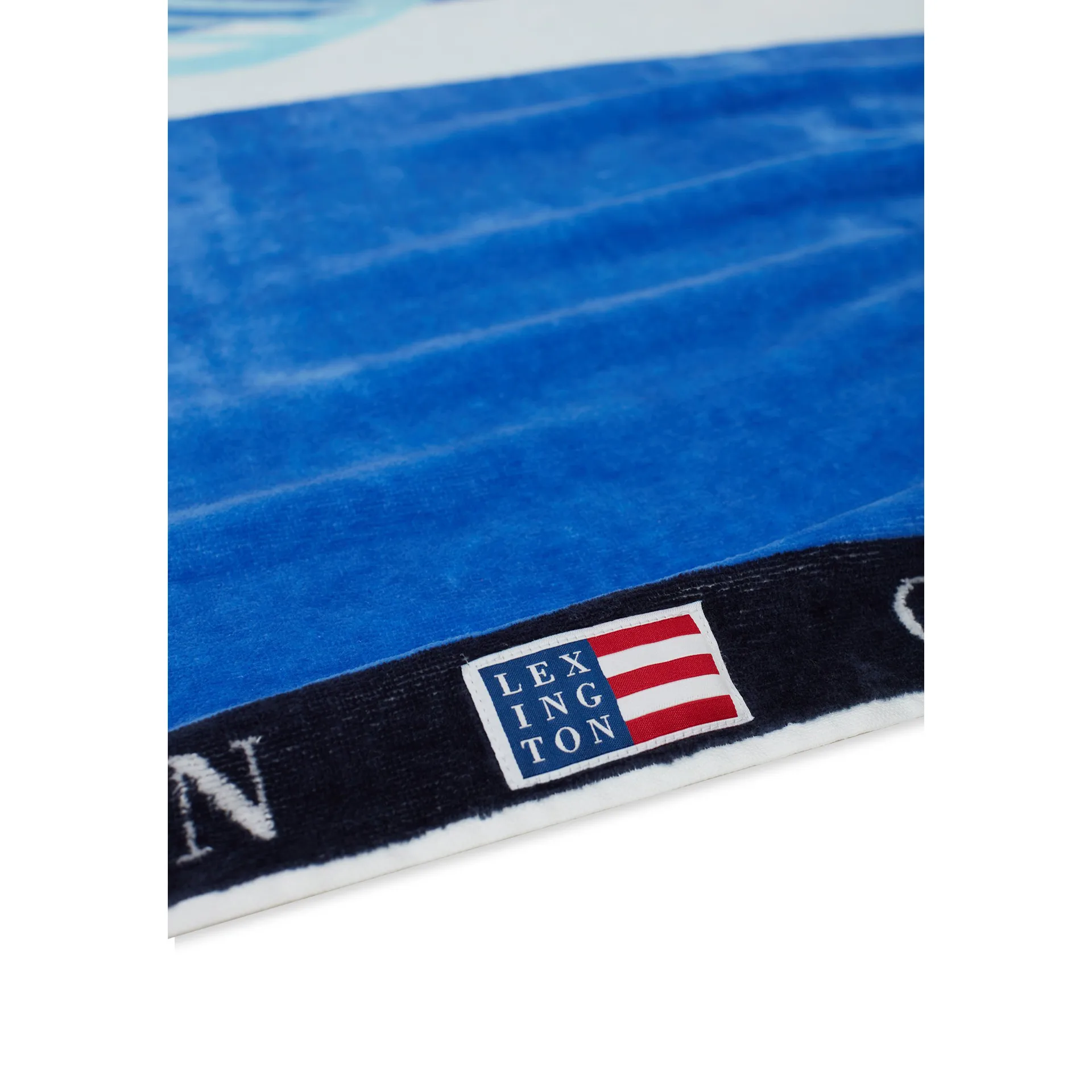 그래픽 코튼 벨루어 바스 타올 100x180 cm, Blue-white Lexington | 렉싱턴