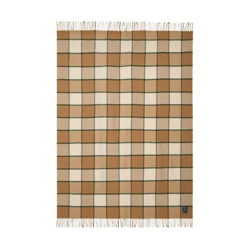 체크 리사이클 울 스로우 130x170 cm - Beige-light beige-green - Lexington | 렉싱턴