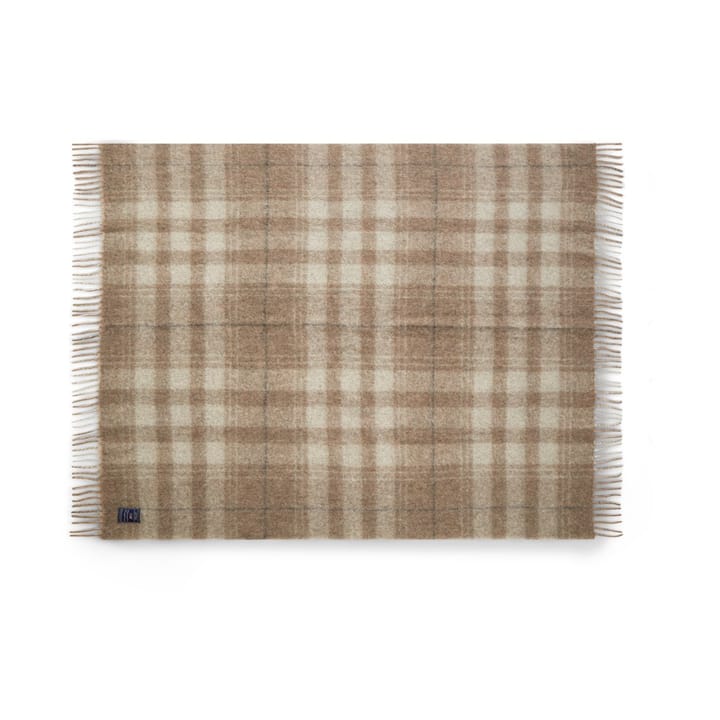 체크드 모헤어 믹스 스로우 130x170 cm - Beige-white-grey - Lexington | 렉싱턴