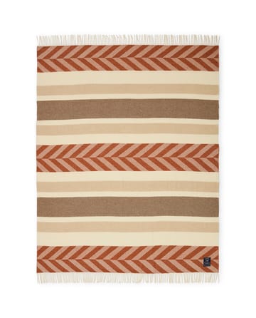 헤링본 스트라이프 울 스로우 130x170 cm - Copper-brown - Lexington | 렉싱턴