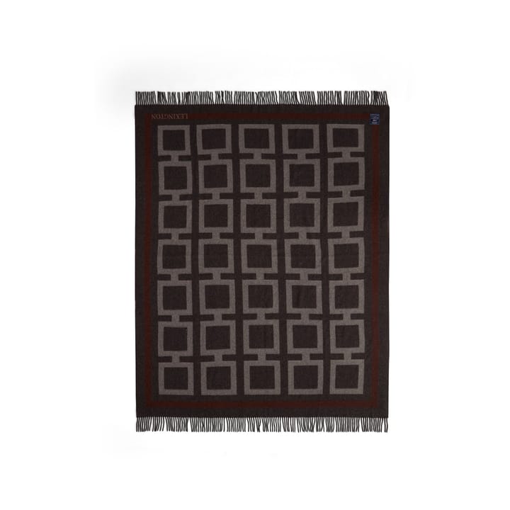 그래픽 울 스로우 130x170 cm, Dark grey-white-brown Lexington | 렉싱턴