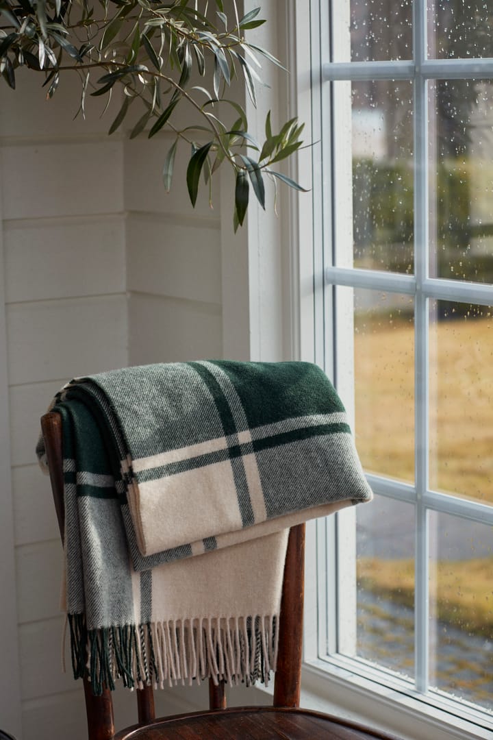 체크 울 담요 130x170 cm, Green-beige Lexington | 렉싱턴