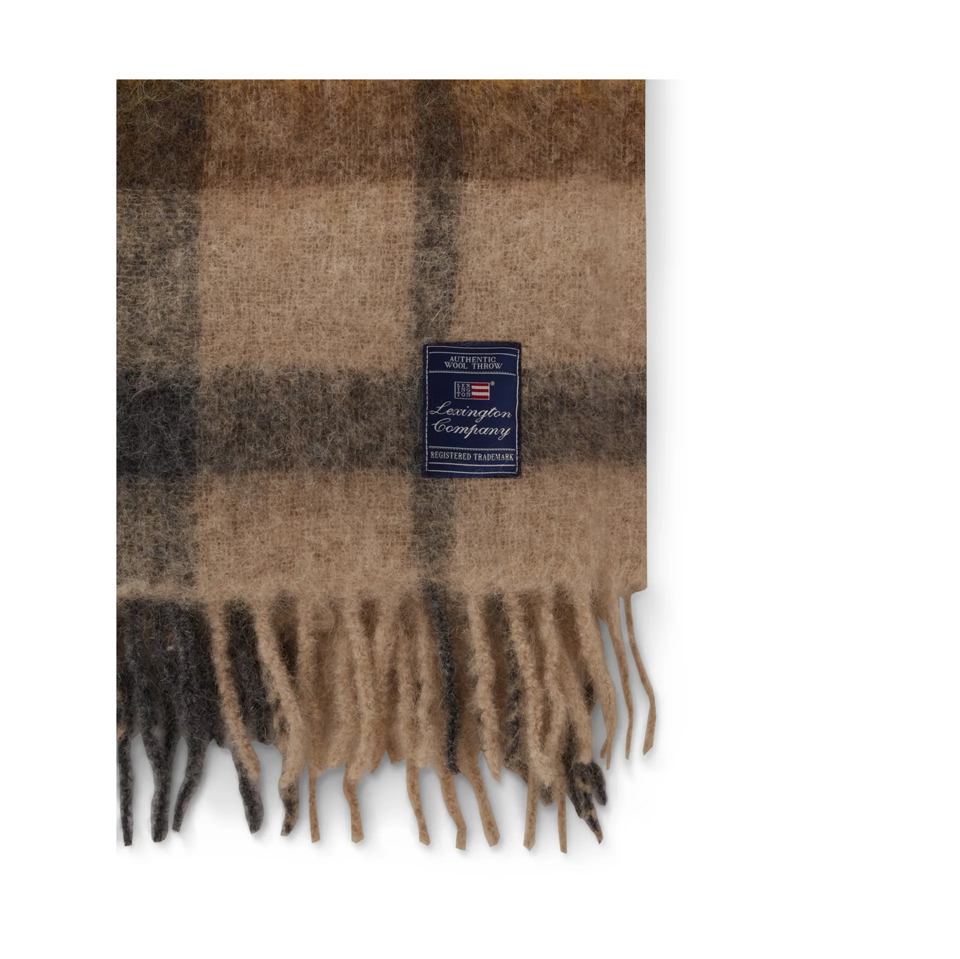 체크드 모헤어 믹스 스로우 130x170 cm, Multi Lexington | 렉싱턴