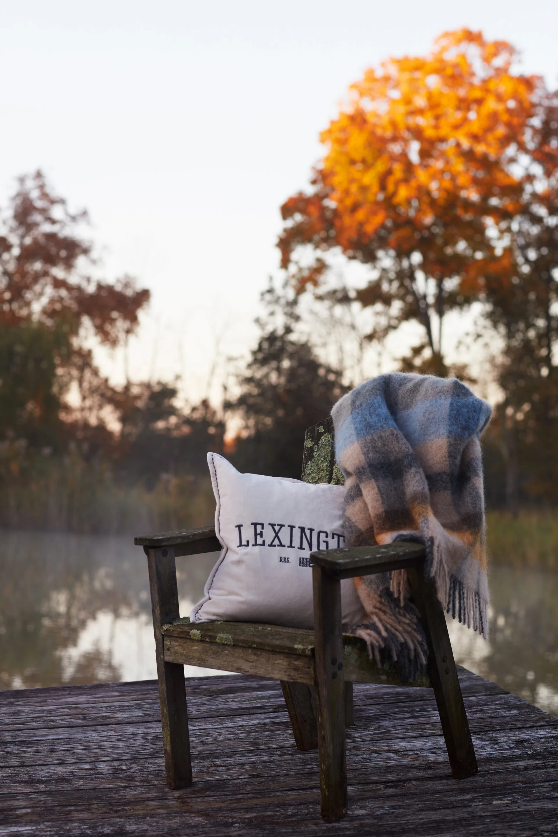 체크드 모헤어 믹스 스로우 130x170 cm, Multi Lexington | 렉싱턴