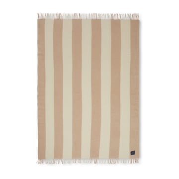 블록 스트라이프 리사이클 울 스로우 130x170 cm - Oat-White - Lexington | 렉싱턴