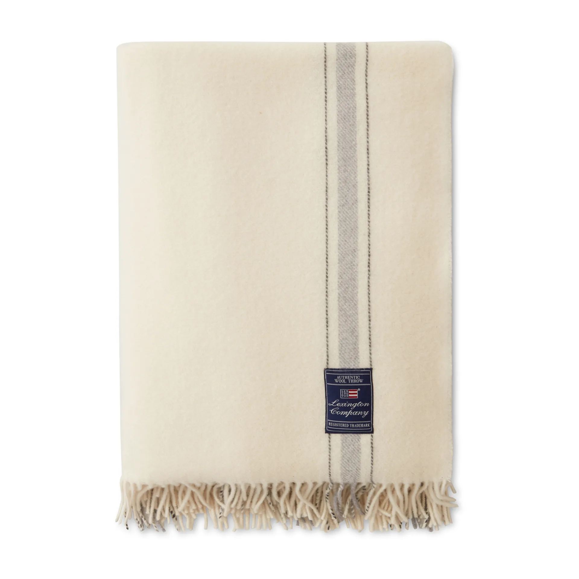스트라이프 울 스로우 130x170 cm, Offwhite-grey Lexington | 렉싱턴