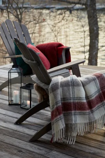 체크드 모헤어 믹스 스로우 130x170 cm - Red-beige-white - Lexington | 렉싱턴