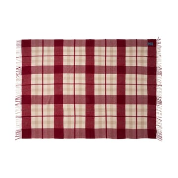 레드-베이지 체크드 리사이클 울 스로우 130x170 cm - Red-beige - Lexington | 렉싱턴