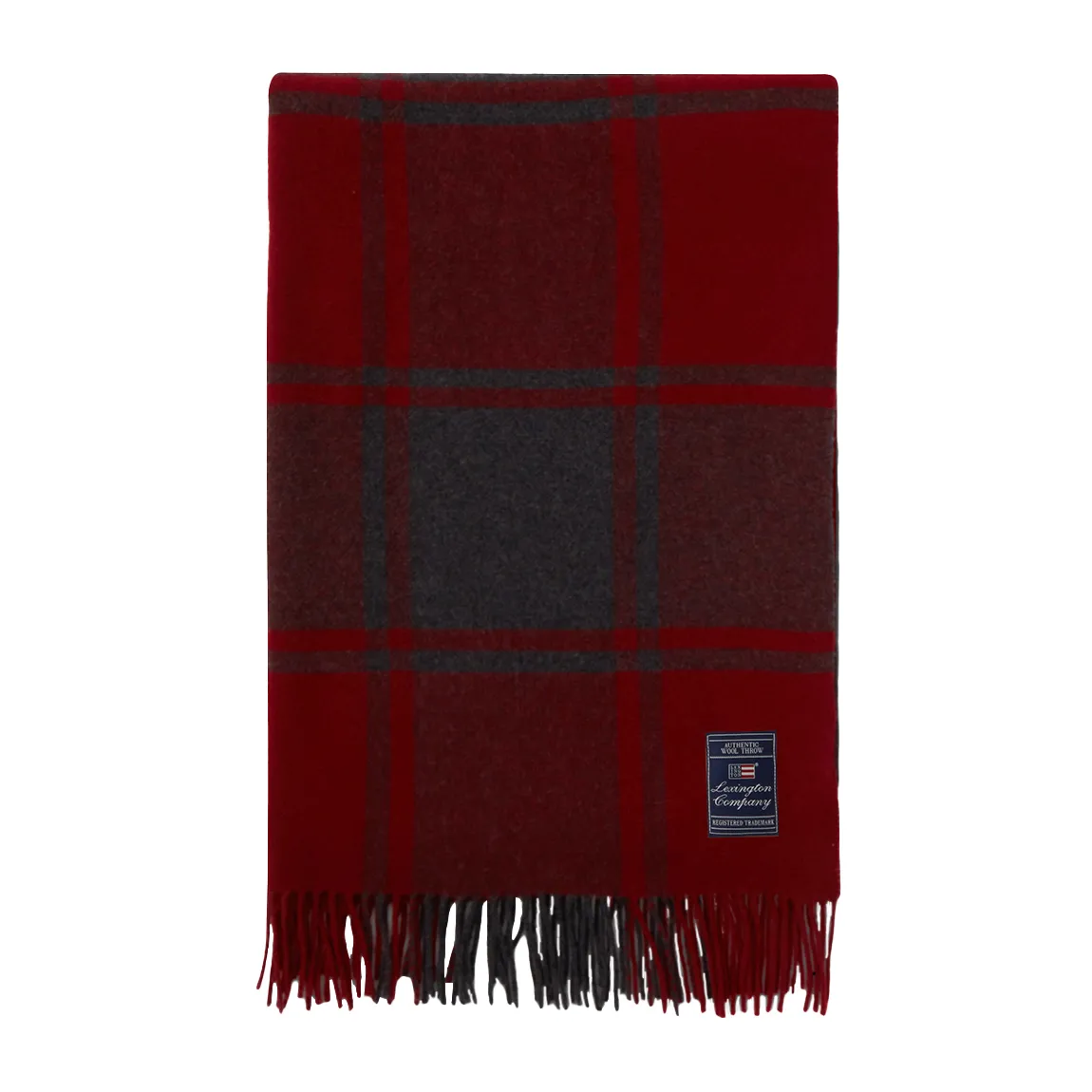 체크 울 담요 130x170 cm, Red-dark grey Lexington | 렉싱턴
